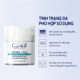 Kem Dưỡng Tái tạo & Trẻ hóa da ban đêm Medical Retinol + PHA 50ml Duduhouse