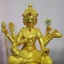 Tượng Tứ Diện Vàng Cao 25Cm – Món Decor Không Gian Hiện Đại