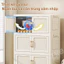Tủ gấp đa năng, tủ gấp chất lượng cao bằng nhựa PP, hai cửa, thiết kế cửa từ tính.