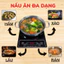 Bếp từ Đạt Tường công suất 2000W tặng kèm nồi Inox, bếp điện 8 chế độ nấu tiết kiệm điện bảo hành12T
