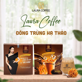 [ 2 HỘP ] LAURA COFFEE - CÀ PHÊ NẤM LINH CHI & CÀ PHÊ ĐÔNG TRÙNG HẠ THẢO.