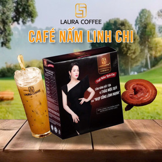 [ 2 HỘP ] LAURA COFFEE - CÀ PHÊ NẤM LINH CHI & CÀ PHÊ ĐÔNG TRÙNG HẠ THẢO.