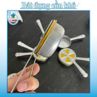 Bát đựng cồn mini có nắp điều nhiệt, bếp cồn gọn nhẹ cho nhà hàng – hâm nóng thức ăn, dùng khi cắm trại và nấu nướng