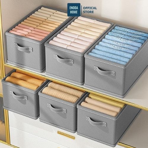 Hộp Vải Gấp Gọn Đựng Quần Áo ENODA HOME, Hộp Vải Khung Thép Đựng Đồ Đa Năng Thiết Kế Tối Giản Hiện Đại HV100