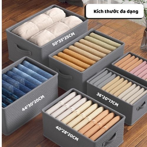 Hộp Vải Gấp Gọn Đựng Quần Áo ENODA HOME, Hộp Vải Khung Thép Đựng Đồ Đa Năng Thiết Kế Tối Giản Hiện Đại HV100