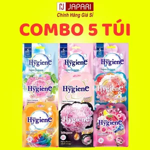 COMBO 5 Túi Thơm Khử Mùi Hygiene - Túi Thơm Treo Tủ Quần Áo, Nhà Vệ Sinh Hút Ẩm Hương Hoa - Japari