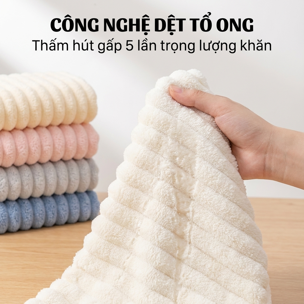 Khăn Tắm Mềm Mại Thấm Hút Nước JYoohome Khăn Lau Người Dài, Khăn Mặt Gội Đầu Không Ra Màu Rụng Lông