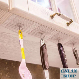 Combo 10 Móc Dán Tường Trong Siêu Bám Dính Treo Chìa Khóa,Vật Dụng Nhà Cửa Tiện Lợi-GD235-MocDT-10