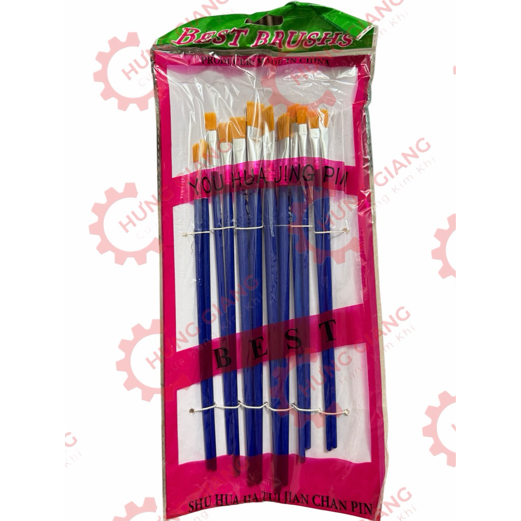 Sỉ 12 chổi cọ vẽ nước, vẽ sơn, vẽ dầu