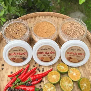 Combo 3 Muối Sặc ( Sặc Chay Có Hạt + Sặc Tiêu Ớt + Sặc Tôm ) - Đặc Sản Tây Ninh