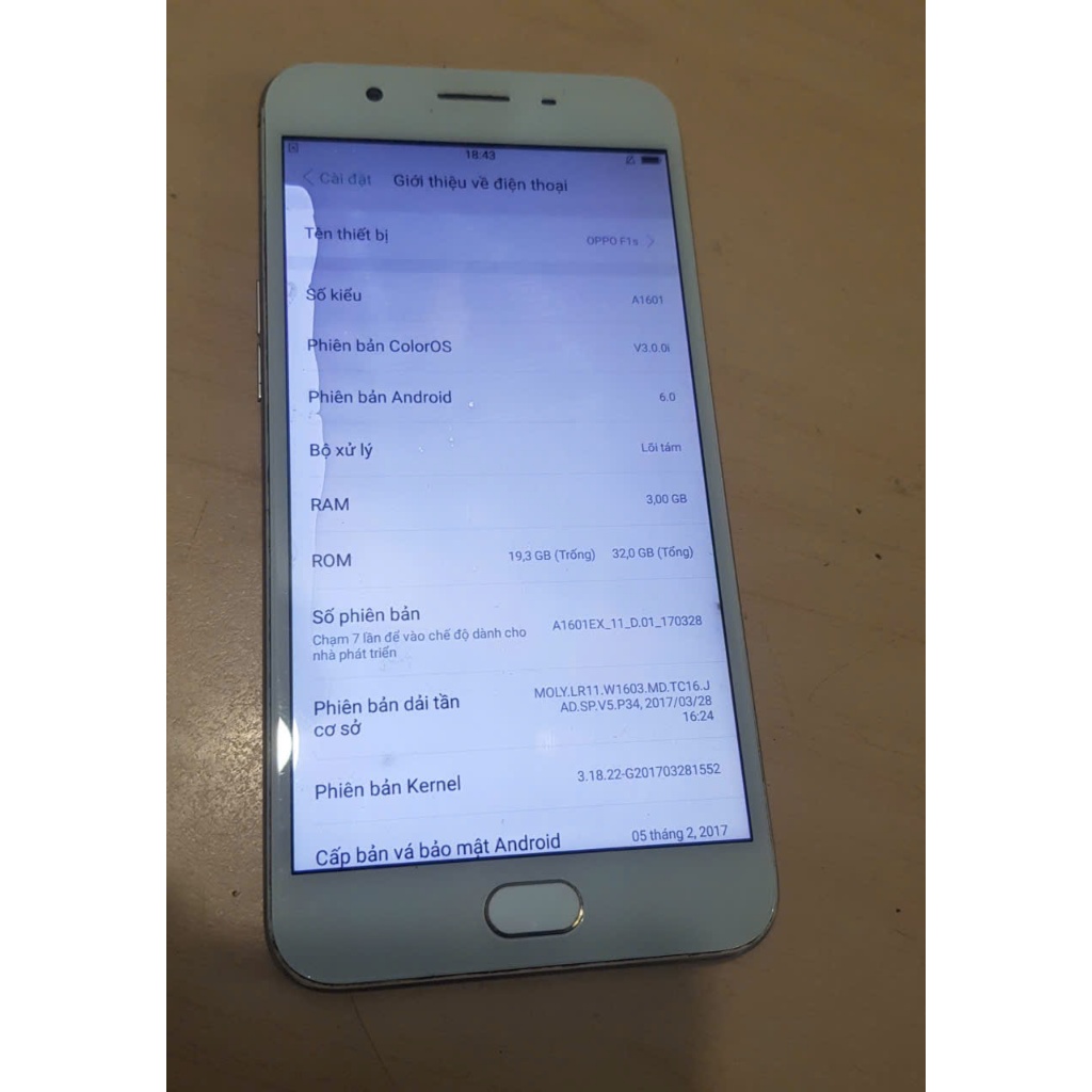 Điện thoại Oppo F1s A1601 3gb/32gb, màn zin Shopee Việt