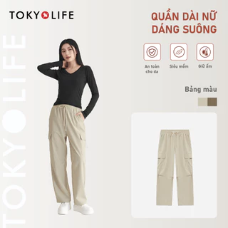 Quần dài dáng suông Nữ TOKYOLIFE mềm mại thiết kế thời trang trẻ trung năng động 40002389