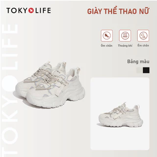 Giày thể thao nữ TOKYOLIFE đế cao 6.5 cm siêu êm chân phong cách thời trang dễ phối đồ 40004372