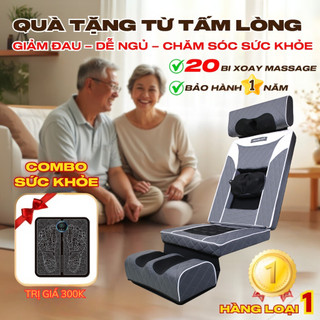 Đệm massage toàn thân, nệm massage tại nhà, ghế massage  Rowanto M08 Max phục hồi giảm đau nhức hỗ trợ tuần hoàn máu