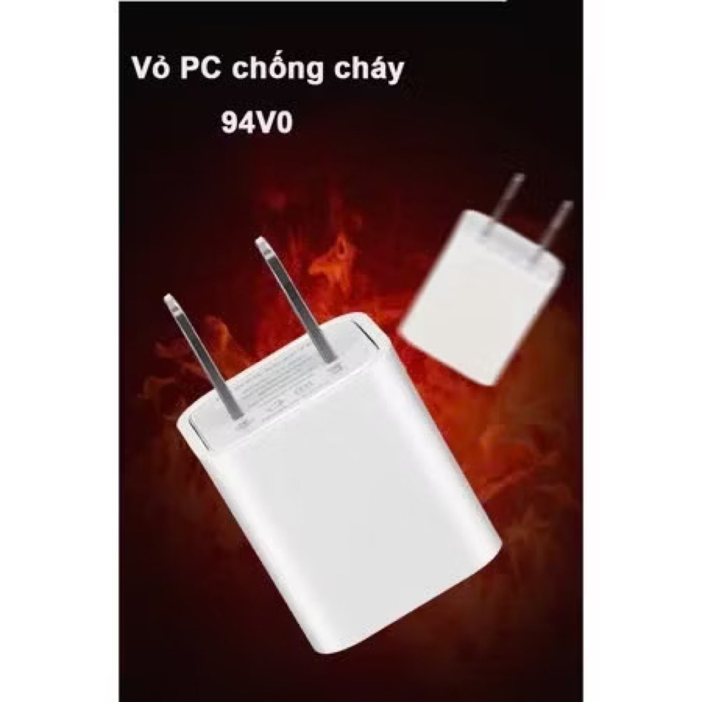 GIẢM 40% Củ sạc và Dây Cáp Sạc Thường 5W Cục Sạc 2V và Cáp Sạc 1A dùng điện thoại, tai nghe tránh chai pin, nóng máy