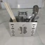 Ống Đũa,Ống Đựng Muỗng Đũa Táo Đôi Inox 304 2 Ngăn Để Bàn Cao Cấp