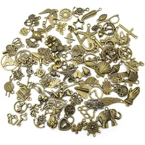 Set 25 Mặt Vòng cổ/Vòng Tay/Charm Mạ đồng