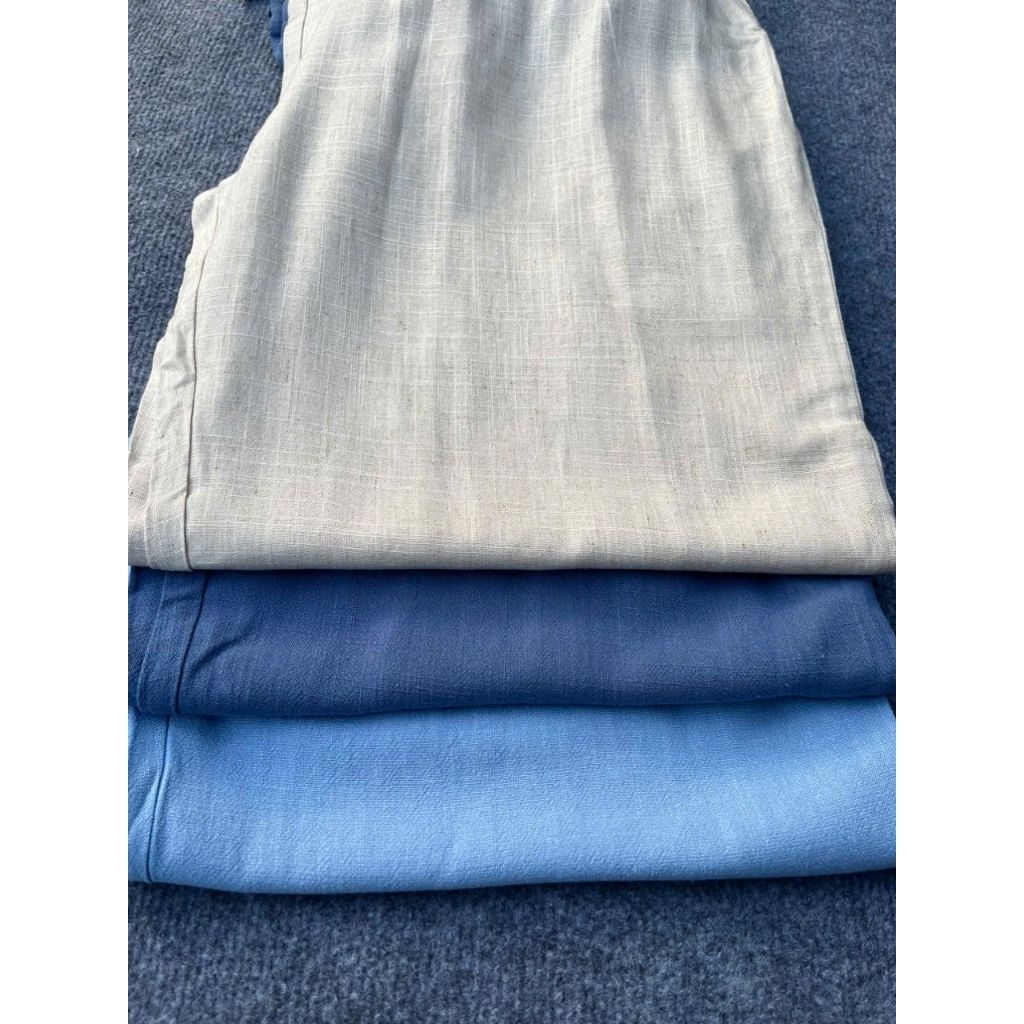 (BomoHouse) Quần linen Zá* rà* ống suông rộng bigsize.