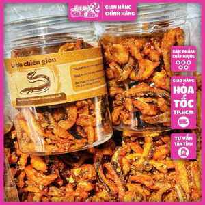 Lươn chiên giòn mắm me cay 300gr giòn rụm - Ăn Vặt Su Xoắn