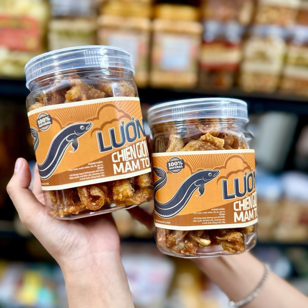Lươn chiên giòn mắm me cay 300gr giòn rụm - Ăn Vặt Su Xoắn