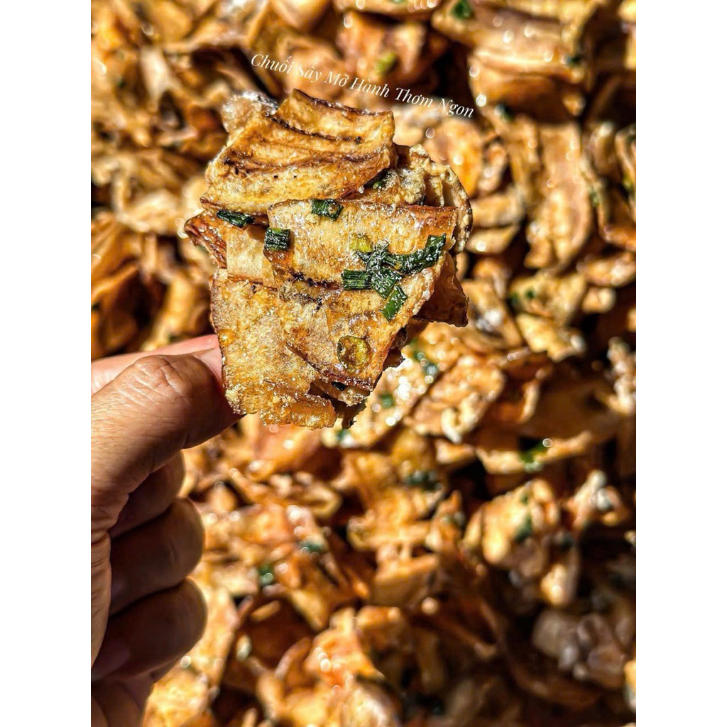Chuối sấy mỡ hành 350gr giòn rụm thơm béo Ăn Vặt Su Xoắn