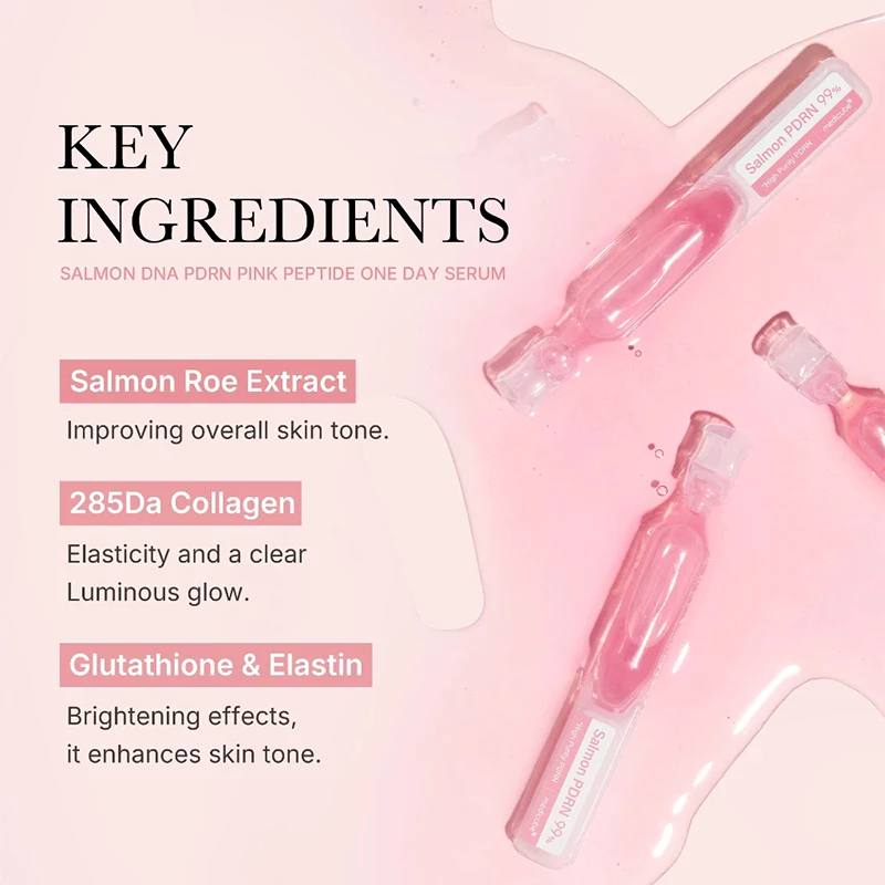 Medicube 99% Salmon PDRN Pink One Day Serum 1 Box Isi 10Pcs*1.5ml