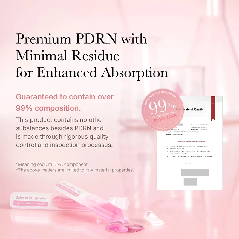 Medicube 99% Salmon PDRN Pink One Day Serum 1 Box Isi 10Pcs*1.5ml