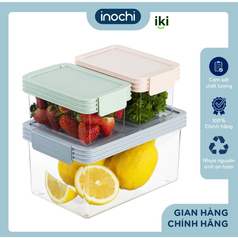 Ikishop_Hộp thực phẩm Tritan chữ nhật Hokkaido 500-1000-2000-3500 và 5L INOCHI - Hàng chính hãng