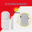 COZII Chuông cửa báo trộm không dây, chuông cảm biến báo động chống trộm gắn cửa thông minh bí mật