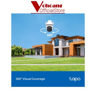 Camera TP-Link Tapo C520WS 4K 360 Ngoài Trời, Nhìn Đêm Có Màu, AI Thông Minh, Phát Hiện Chuyển Động