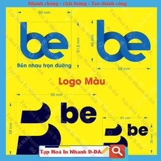 Tem dán logo BE xe máy – Dán đẹp, bền, chống trầy xước