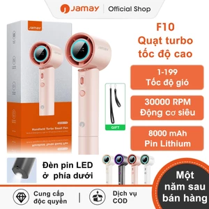 JAMAY F10 Quạt 199 cấp độ điều chỉnh tốc độ cao Quạt Turbo cầm tay mini có thể gập lại