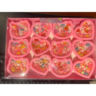 Set 2 hộp 24 nhẫn nhựa Họa Tiết Hoạt Hình Dễ Thương Cho Bé Gái