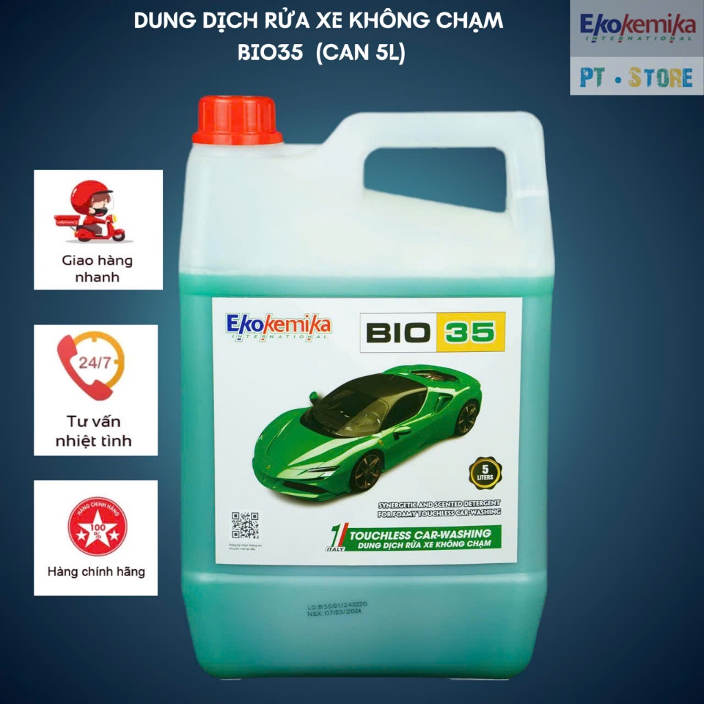 [EKOKEMIKA] DUNG DỊCH RỬA XE KHÔNG CHẠM BIO35 [1Lít]