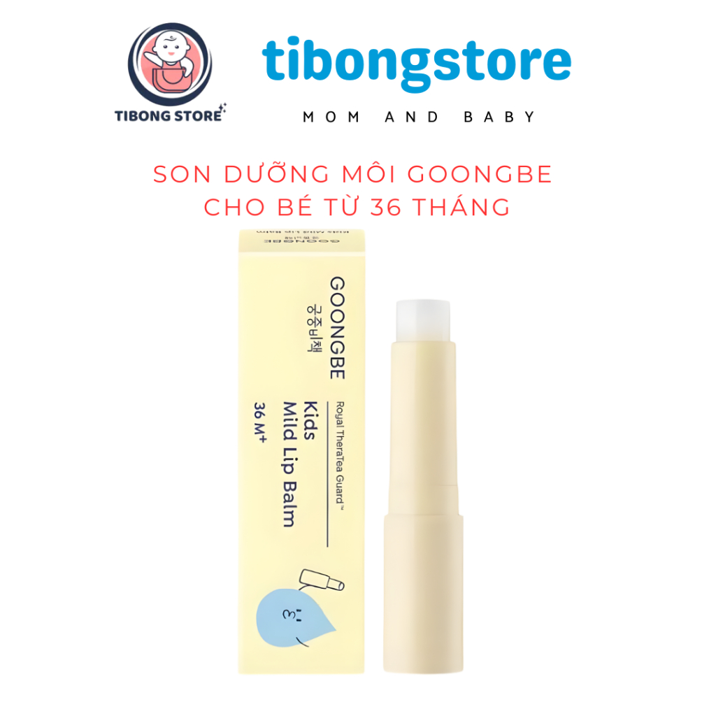on Dưỡng Môi Cho Trẻ Em GOONGBE 36M+ & Người lớn – An Toàn, Dịu Nhẹ, Không Hương Liệu