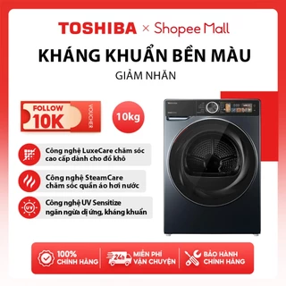 [FREESHIP - LẮP ĐẶT] Máy Sấy Bơm Nhiệt Toshiba 10kg TD-T25BS110HWV(MG) - Bảo hành 24 tháng