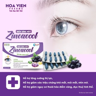 Viên Sáng Mắt Zincacool - Tăng cường thị lực, giảm thoái hóa điểm vàng, đục thủy tinh thể