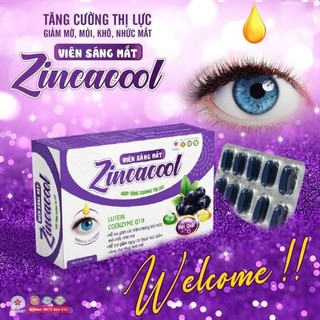 Viên Sáng Mắt Zincacool - Tăng cường thị lực, giảm thoái hóa điểm vàng, đục thủy tinh thể