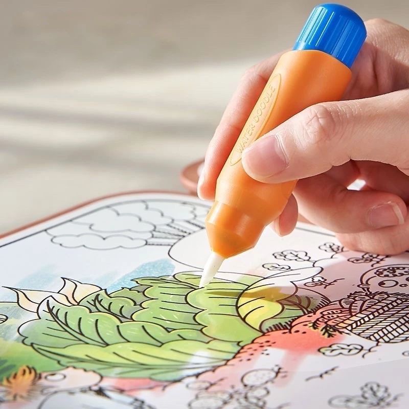 Sách bận rộn trẻ em, Sách hình ảnh nước ma thuật trẻ em, Sách giáo dục trẻ em 2-in-1 Đồ chơi giáo dục sớm đa chức năng