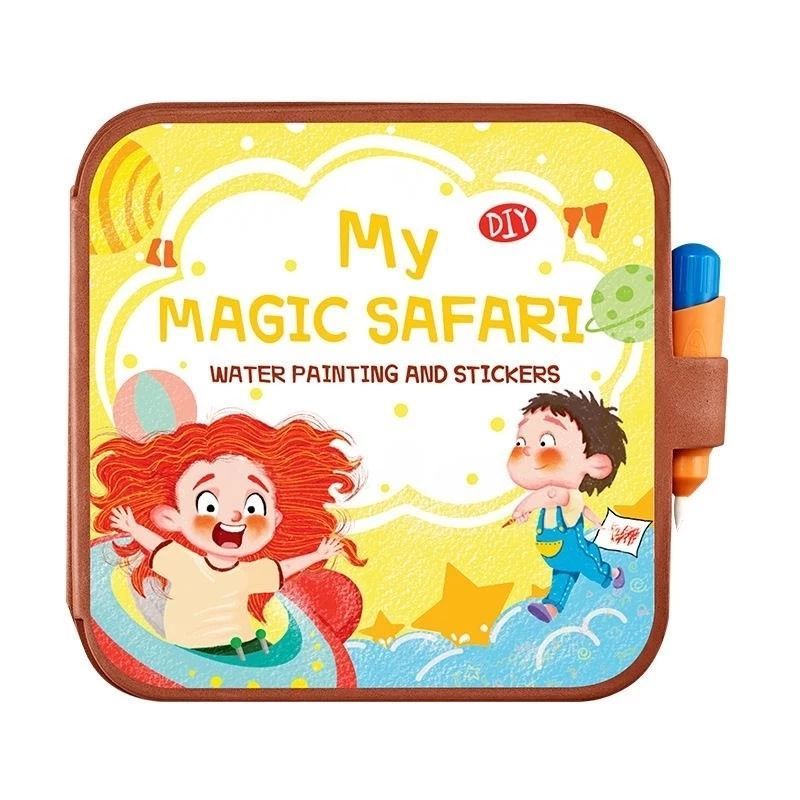 Sách bận rộn trẻ em, Sách hình ảnh nước ma thuật trẻ em, Sách giáo dục trẻ em 2-in-1 Đồ chơi giáo dục sớm đa chức năng
