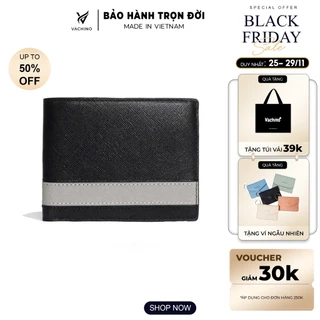 Ví da nam da bò thật thương hiệu VACHINO-VN008