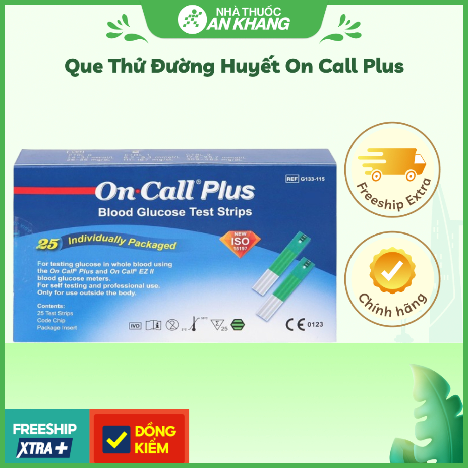 Que thử đường huyết On Call Plus