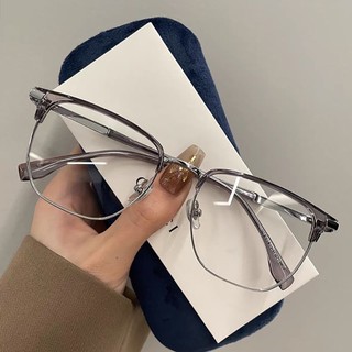 Mắt kính cận thị kính cận có độ sẵn - 0 ~ - 4.25 gọng trong suốt chống ánh sáng xanh phong cách Hàn Quốc kính 1701
