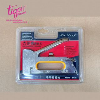 Combo máy bấm gỗ Hu Dong kèm kim bấm gỗ 13/8 - dùng để trang trí kệ gỗ, hộp gỗ - tiện lợi, nhanh chóng, dễ sử dụng