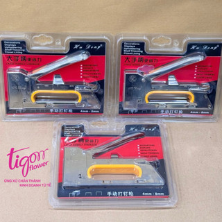 Combo 3 máy bấm ghim trên gỗ Hu Dong - dùng để trang trí kệ gỗ, hộp gỗ - tiện lợi, nhanh chóng, dễ sử dụng