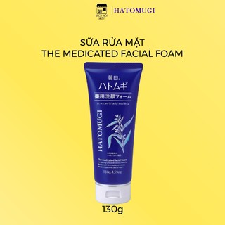 Sữa Rửa Mặt Hatomugi Ý Dĩ Ngừa Mụn The Medicated Facial Foam 130g