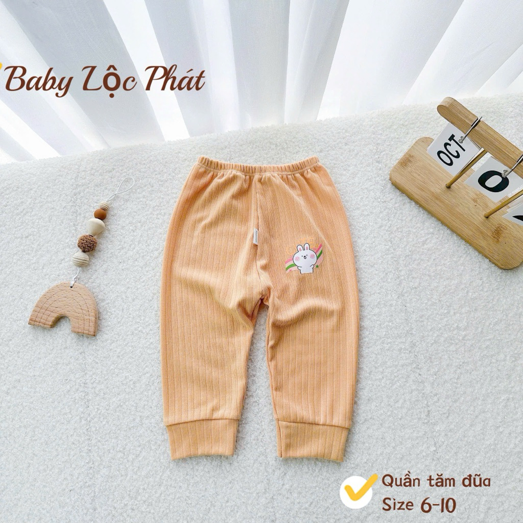 Combo 5 Quần Dài Chất Tăm Đũa Cho Bé - Đủ Size 3-18kg, Dày Dặn, Ấm Áp