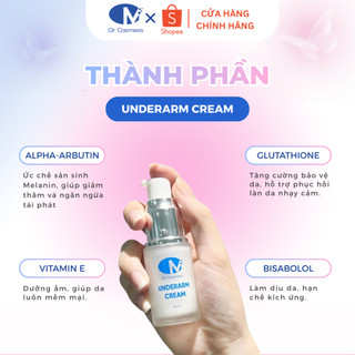 Kem Giảm Thâm Nách Dr Cosmess Dưỡng Trắng Sáng Vùng Da Nách, Khuỷu Tay, Đầu Gối,... 20ml Và 30ml
