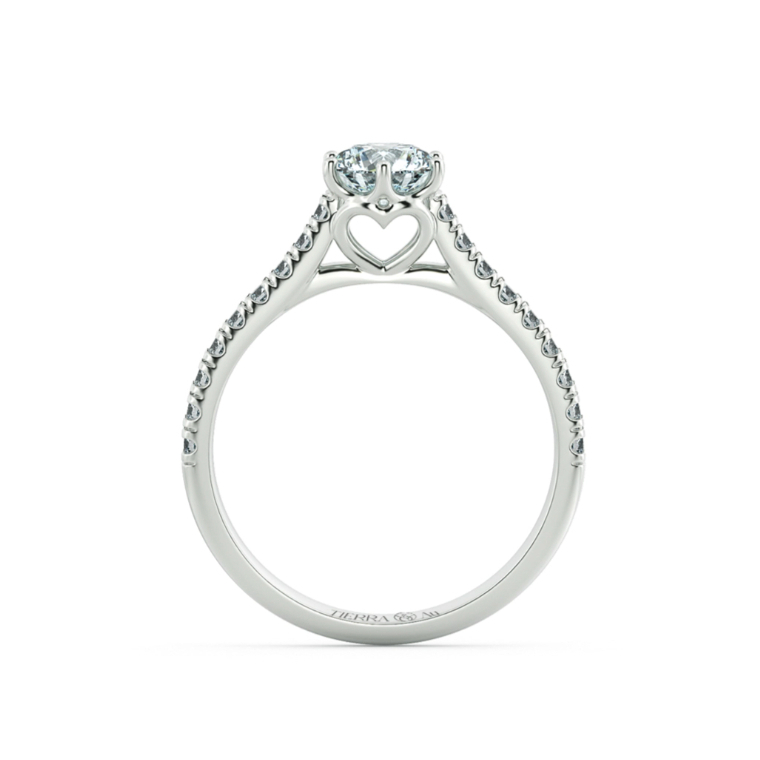 [CHAT TRƯỚC KHI ĐẶT] Nhẫn Cầu Hôn Tierra NCH1505, Vàng 14K 18K, Tấm CZ, Thiết Kế Cách Điệu Hình Trái Tim Ngọt Ngào