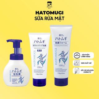 Sữa Rửa Mặt Hỗ Trợ Dưỡng Ẫm Và Sáng Da Hatomugi Moisturizing & Facial Foam, Facial Washing (130g/170g/160ml)